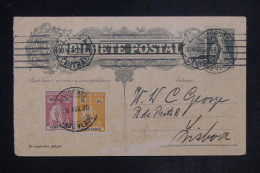 CAP VERT - Entier Postal + Complément De St Vincent Pour Lisbonne En 1928 - L 152427 - Kaapverdische Eilanden