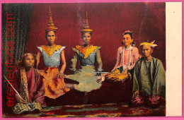 Af9307 - MYANMAR  Burma   -  VINTAGE POSTCARD - Costumes - Myanmar (Birma)