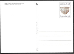 Denmark Danmark Dänemark 1992 Postal Stationery Card CP3 Postcard Mi.no. P284 Mint MNH Neuf Postfrisch ** - Entiers Postaux