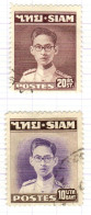 T+ Thailand 1947 Mi 266 272 Bhumipol Adujadeh - Cartas & Documentos