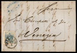 Antichi Stati Italiani - Lombardo Veneto - 45 Cent (22) Su Lettera Da Milano A Venezia Del 23 Luglio 1858 (400) - Autres & Non Classés
