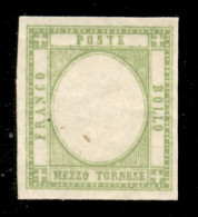 Antichi Stati Italiani - Napoli - Province Napoletane - 1861 - Prove - Mezzo Tornese (17ala) Gommato Al Recto  Senza Eff - Other & Unclassified