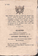 Antichi Stati Italiani - Sardegna - Due Decreti Sui Trasporti (1859 + 1866) + Gazzetta Piemontese Del 1853 Con Itinerari - Sonstige & Ohne Zuordnung