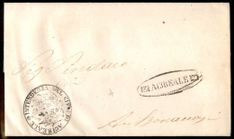 Antichi Stati Italiani - Sicilia - 1861 (11 Marzo) - Acireale - Piego Per Aci Bonaccorsi - Sonstige & Ohne Zuordnung