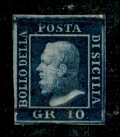 Antichi Stati Italiani - Sicilia - 1859 - 10 Grana (12 - Pos.94) - Gomma Originale - Diena + Cert. Colla (1.800) - Other & Unclassified