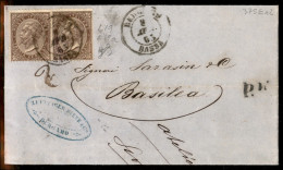 Regno - Vittorio Emanuele II - Lettera Affrancata Con Due Esemplari Del 30 Cent (L19 + L19a) Di Due Tonalità Diverse Da  - Autres & Non Classés