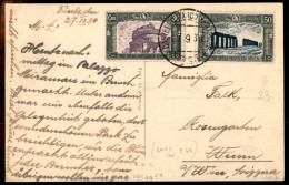 Regno - Vittorio Emanuele III - Cartolina Paesaggistica Da Trieste Affrancata Con 30 + 30 Cent + 50 + 10 Cent Milizia II - Autres & Non Classés