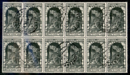 Regno - Vittorio Emanuele III - 1934 - 2,75 + 2,5 Lire Decennale (356) - Blocco Di Dodici - Usati - Autres & Non Classés