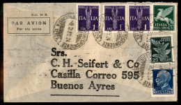 Regno - Posta Aerea - 1935 (3 Febbraio) - Aerogramma Da Ventimiglia A Buenos Aires - Autres & Non Classés