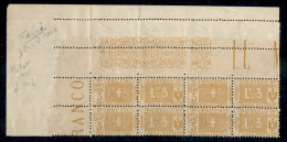 Regno - Pacchi Postali - 1925 - Falsi Di Milano - 3 Lire (F14) - Blocco Angolare Di 4 - Gomma Integra (420+) - Other & Unclassified