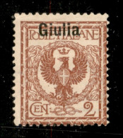 Occupazioni I Guerra Mondiale - Venezia Giulia - 1919 - 2 Cent Floreale (20e) Con Solo Giulia In Soprastampa - Gomma Ori - Other & Unclassified