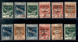 Occupazioni I Guerra Mondiale - Fiume - 1920 - Reggenza Del Carnaro (131/137a + 138/146) Con 15 Cent Su 25 Azzurro - Ins - Other & Unclassified