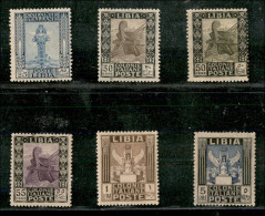 Colonie - Libia - 1921 - Pittorica (26a/31a) - Insieme Di Sei Valori Dentellati 14 X 13 1/4 - Gomma Originale Con Lingue - Autres & Non Classés
