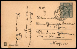 Colonie - Libia - Zavia (Tripolitania) 13.3.35 - 20 Cent (40) Su Cartolina Per Napoli - Autres & Non Classés