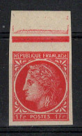 Non Dentelé - YV 676 N* (infime Trace) MVLH BdF , Mazelin - 1941-1950