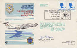New Zealand Mid-winter Flight From Christchurch To McMurdo 21 JUNE 1981 Signature RT152) - Voli Polari