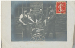 METIERS - CARTE PHOTO - FORGERONS  1906 - Edit Jougla Paris - Other & Unclassified