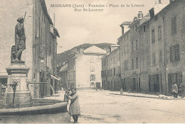 39 // MOIRANS   Fontaine - Place De La Liberté - Rue Saint Laurent - Autres & Non Classés