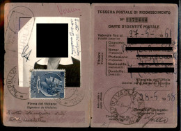 Repubblica - Posta Ordinaria - Tessera Postale Di Riconoscimento Con 200 Lire Turrita (816) Del 28.5.58 - Other & Unclassified