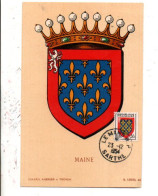 ARMOIRIE DU MAINE LE MANS 1954 - Bolli Commemorativi