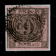 Europa - Germania - Baden - 1851 - 9 Kreuzer (4) Usato Su Frammento - Autres & Non Classés