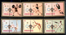 Oltremare - Ciad - 1972 - Olimpiadi Monaco (582/587 + A + B + Foglietti 50/51 A + B) - Gomma Integra - Other & Unclassified
