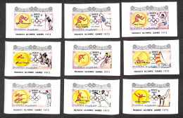 Oltremare - Fujeira - 1972 - Olimpiadi Monaco Vincitori Medaglie (1432/1456) - Serie Completa In Foglietti - Gomma Integ - Autres & Non Classés