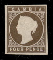 Oltremare - Gambia - 1869 - 4 Pence (1) - Senza Gomma - Other & Unclassified