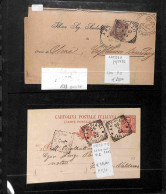 Lotti&Collezioni - Area Italiana  - REGNO - 1896/1914 - Tondo Riquadrati - Collezione Di Oltre 130 Buste E Cartoline Deg - Autres & Non Classés