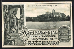 AK Ratzeburg, 63. Sängertag Des Niedersächsischen Sängerbundes, Burg Erbaut Durch Heinrich Den Löwen  - Andere & Zonder Classificatie