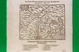ST-IT OSTIA (Roma) 1578~ Incisione Su Legno Sebastian Münster Cosmographia - Stiche & Gravuren