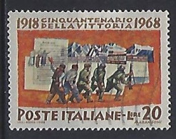 Italy 1968  50 Jahrestag Des Sieges Von 1918 (o) Mi.1283 - 1961-70: Usati