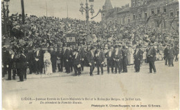 (Lig 129) Liège  Joyeuse Entrée De Leurs Majestés Le Roi Et La Reine Le 13 Jjuillet 1913 - Lüttich