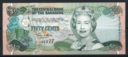 Bahamas 2001 Banknotes 1/2 Dollar Fifty Cents UNC P-68a Consecutive Serial Number Available - Bahamas