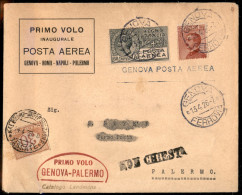 Primi Voli - Italia - 1926 (13 Aprile) - Genova Palermo - Longhi 1548 - Autres & Non Classés