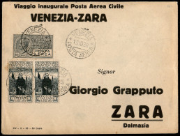 Primi Voli - Italia - 1926 (15 Ottobre) - Primo Volo Venezia Zara - Longhi 1605 - Ex Coll. Provera - Other & Unclassified