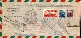 Primi Voli - Italia - 1950 (3 Settembre) - Primo Volo Postale Con Elicottero - Aerogramma Da Trieste Per S. Marino - Autres & Non Classés