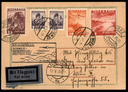 Delcampe - Primi Voli - Austria - 1937 (15/20 Maggio) - Pfingstflug - Cartolina Aerogramma Da Vienna A Graz - Andere & Zonder Classificatie