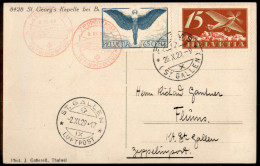 Zeppelin - Svizzera - 1929 (2 Novembre) - Zeppelin - Schweizerflug - Cartolina Da Flums A St. Gallen Del 29.10.29 - Autres & Non Classés