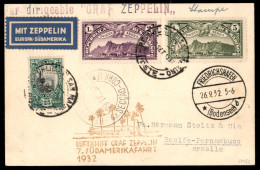 Zeppelin - San Marino - 1932 (22 Settembre) - Zeppelin 7 Sudamerika - Aerogramma Da San Marino Per Recife/Pernambuco (Br - Other & Unclassified
