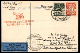 Zeppelin - Germania - 1933 (24 Maggio) - Zeppelin - Cartolina Da Danzica Per Il Vaticano Con Annullo Speciale Tedesco In - Autres & Non Classés