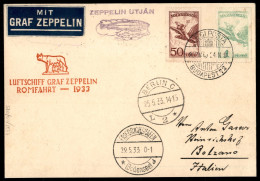 Zeppelin - Ungheria - 1933 (24 Maggio) - Zeppelin - Cartolina Da Budapest Per Bolzano - Autres & Non Classés
