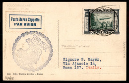 Delcampe - Zeppelin - Italia - 1933 - Zeppelin - Volo Circolare Su Roma - Longhi 410 - Cartolina Affrancata Con 3 Lire Zeppelin (45 - Sonstige & Ohne Zuordnung