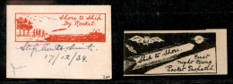 Posta Razzo - India - 1934 - Due Etichette Di Posta Razzo Firmate Stephen H. Smith - Autres & Non Classés