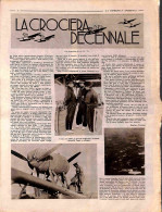 Posta Aerea - Documenti - La Domenica Sportiva - 16 Luglio 1933 - Intero Giornale Con Pagina Dedicata A "La Crociera Del - Autres & Non Classés