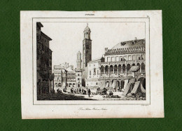 ST-IT PADOVA Piazza Dei Frutti - Der Salone-Platz Zu Padua 1830~ - Prenten & Gravure