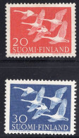 Sweden Serie 2v 1956 Swans Birds Nordic Day - 4 Sides Perforated MNH - ... - 1855 Préphilatélie