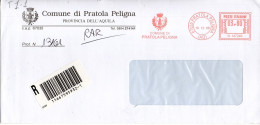 Stemma Comune Di Pratola Peligna (Provincia Di L'Aquila) Su Busta Tipo 1 Anno 2008 - Omslagen