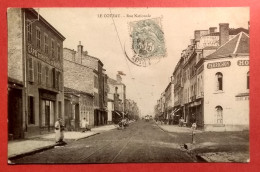 42 - LOIRE - LE COTEAU - CPA   - Rue NATIONALE - éd Henry Roanne - Autres & Non Classés