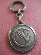 Porte-Clé Ancien/Verrerie /Cristallerie De VIANNE Boulogne Sur Seine/Bronze Brossé  /Vers 1960-1980   POC776 - Key-rings